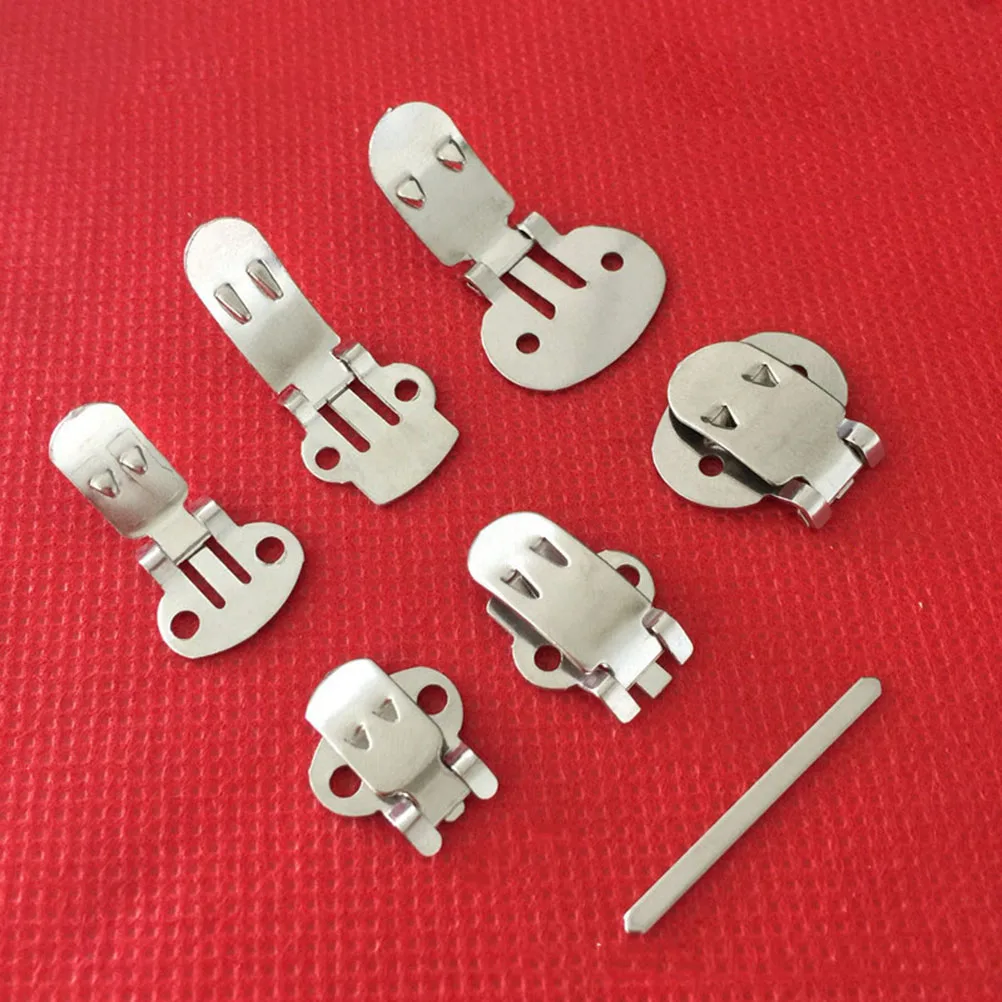 

100 Pcs Girl Stainless Steel Shoe Buckle Bride Crafts Bow Clips for Shoes Accessories