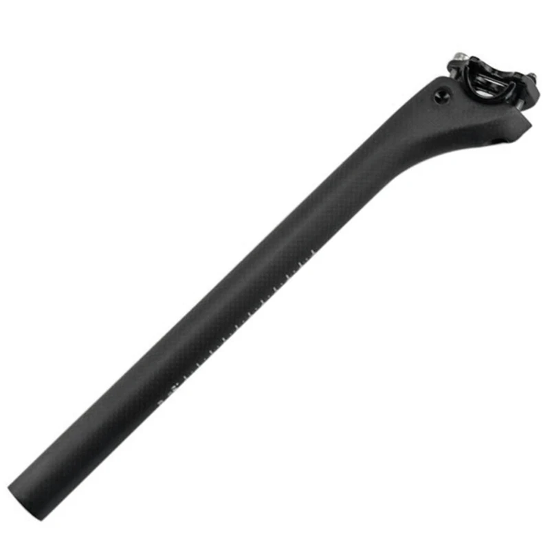 No Logo Bicycle Seat Posts Carbon Road/Mtb 3K Matte Offset Seat Post Ultra-Light Bicycle Seatpost