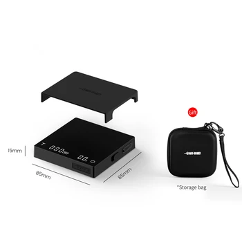 MHW-3BOMBER Cube Coffee Scale 3.0 Micro Coffee Scale Digital Kitchen Scale Compact…