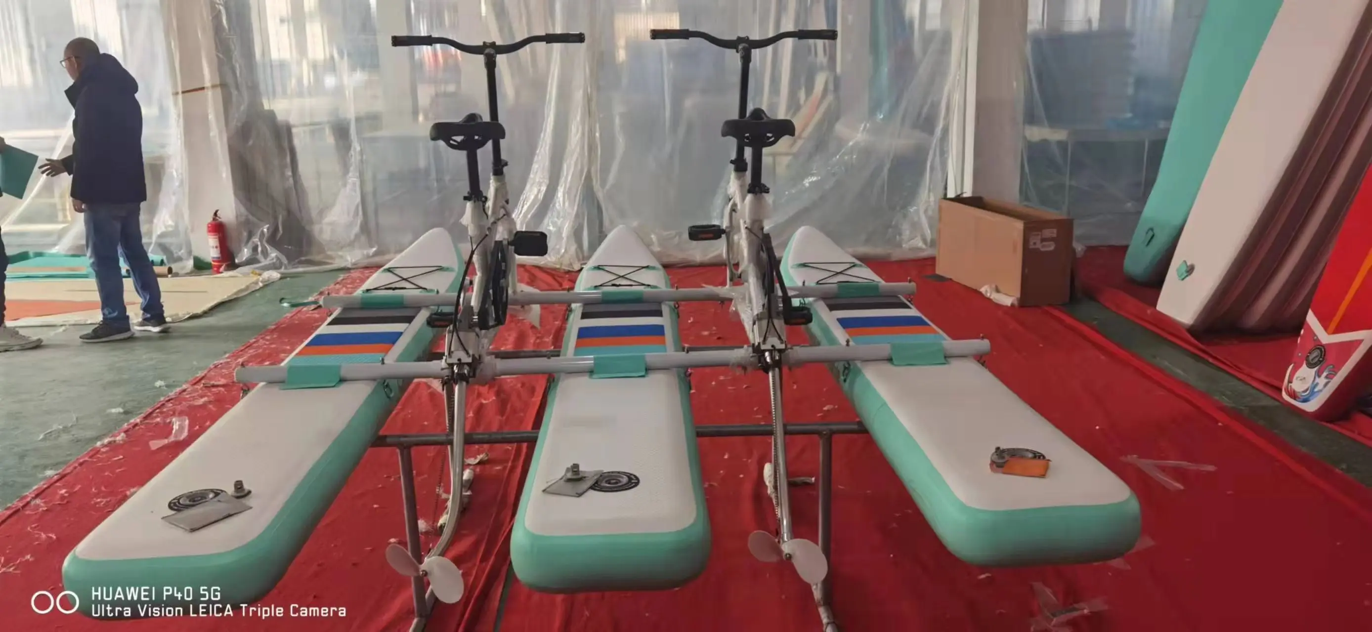 Bicicleta de agua inflable, pedal para deportes acuáticos, OEM/ODM, fabricación personalizada