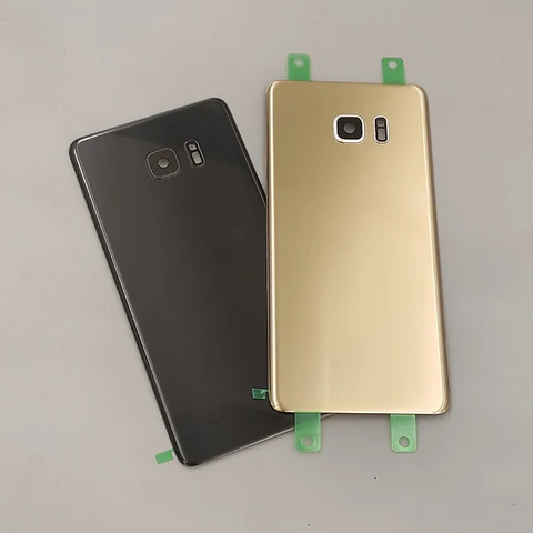 Задняя стеклянная крышка батарейного отсека для Samsung Galaxy Note 7 Note7 N930 N935, запасные части и объектив камеры
