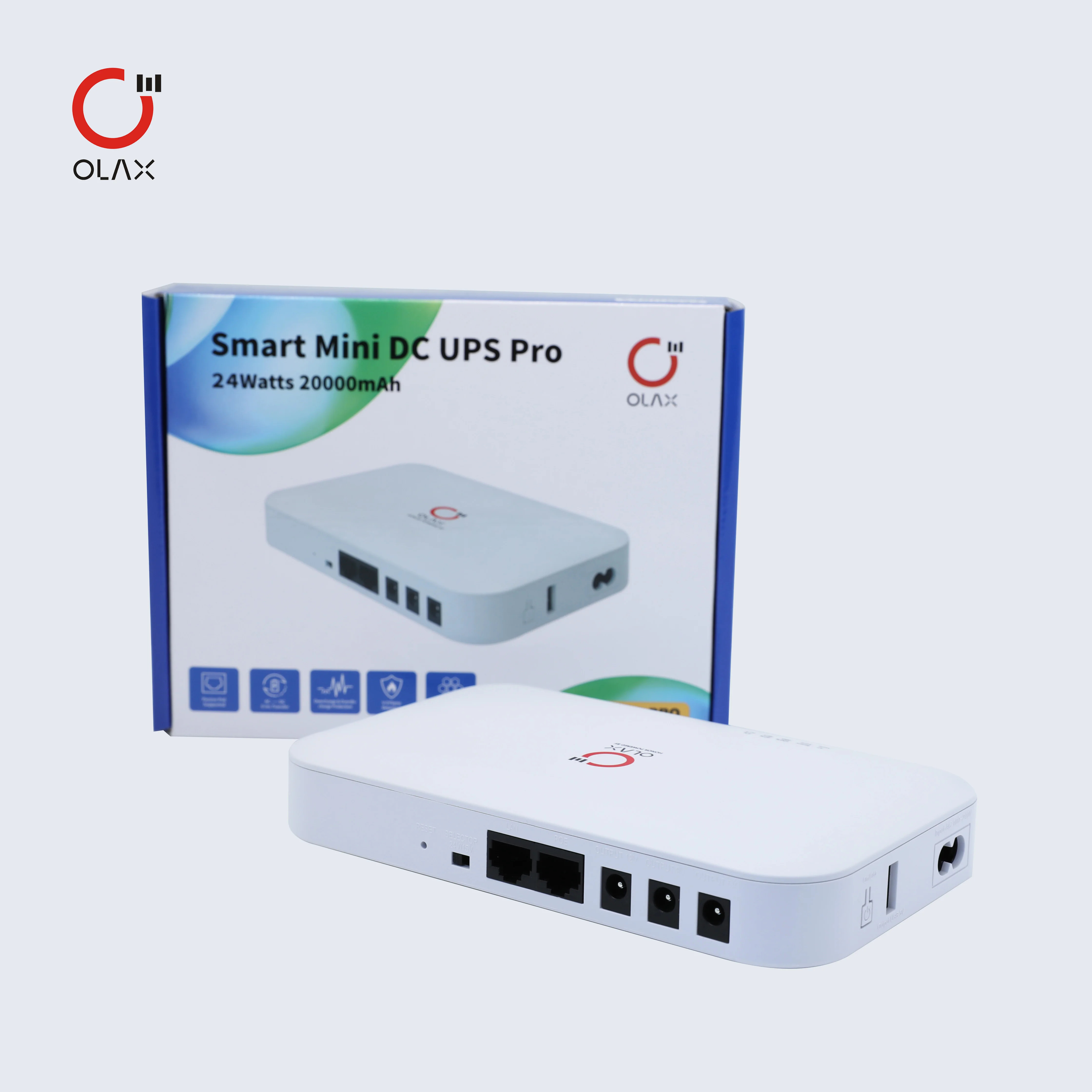 OLAX D8pro MIni UPS 12V 74WH 20000mah Portable mini UPS for WIFI router for wifi modem