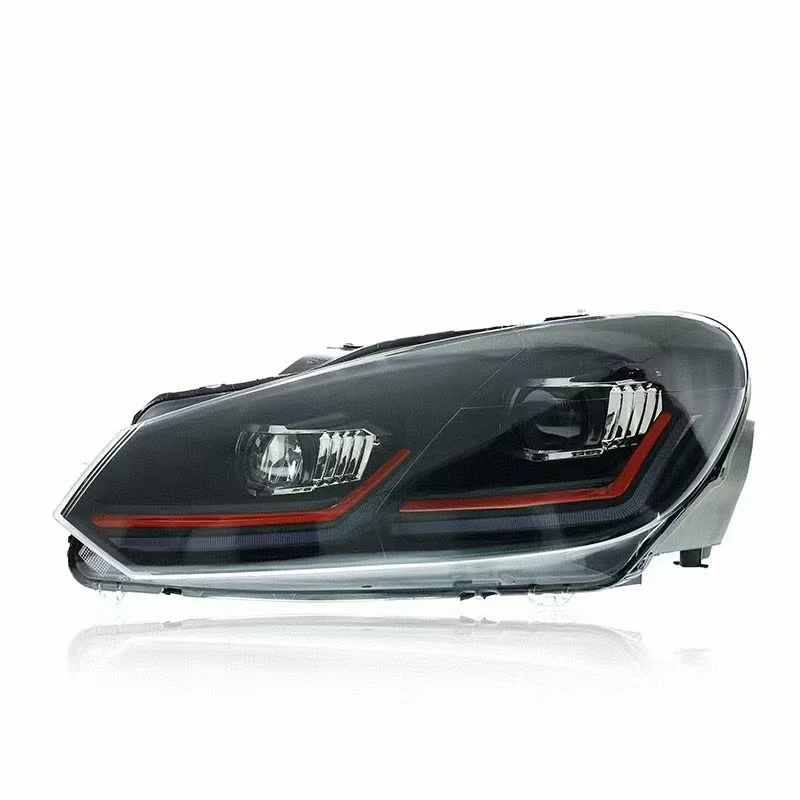 

STLF For Golf 6 MK6 2008-2013 Auto Lamp LED Headlight DRL Turn Signal Sequential Indicator Plug Play 6500k Color Temperature