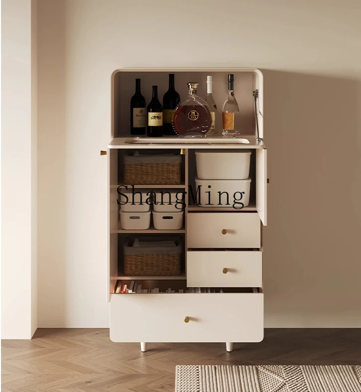 

SM solid wood dining side storage cabinet living room home modern simple entrance tea cabinet