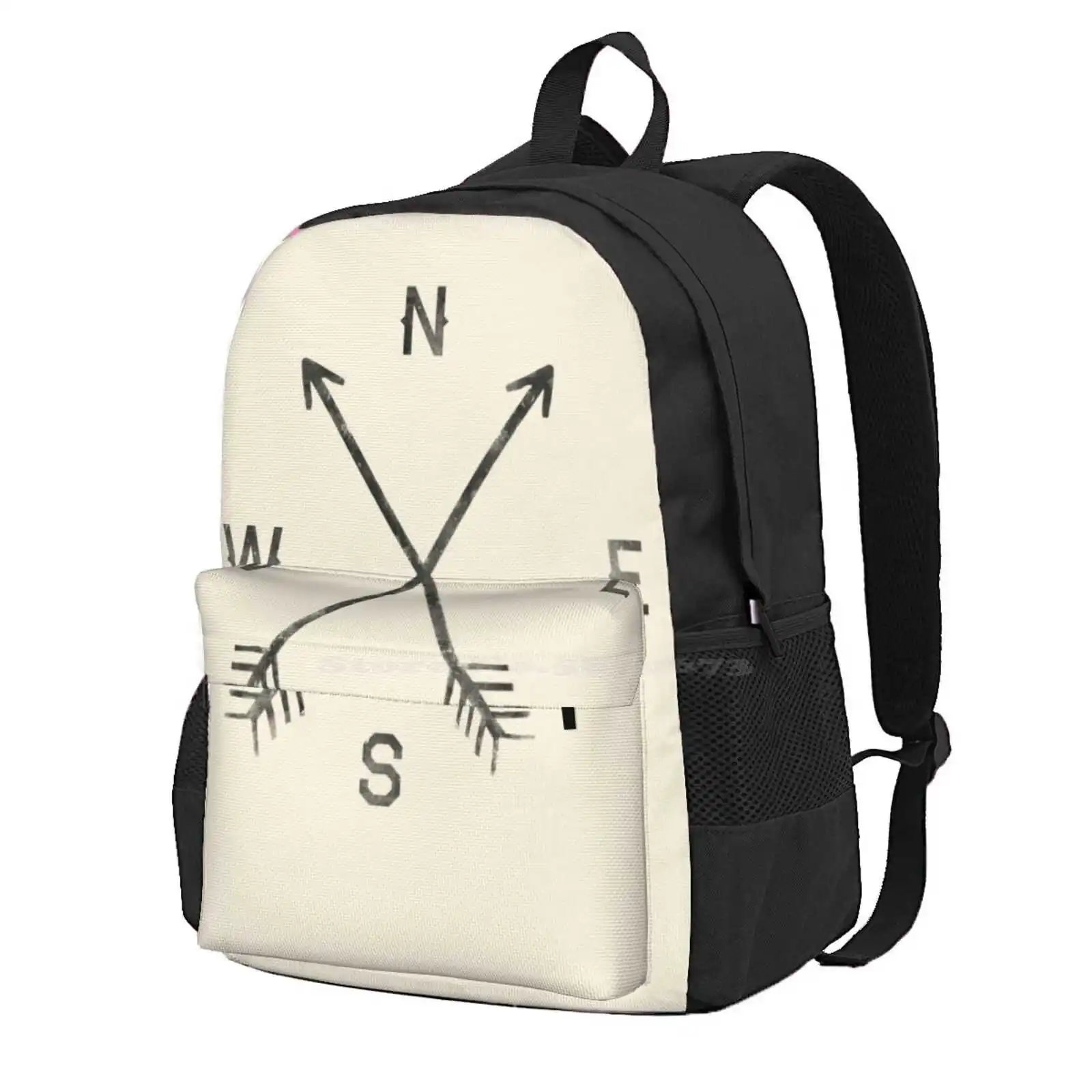 Compass - Natural Hot Sale Schoolbag Backpack Fashion Bags Compass Arrows Directions Nature Native Pnw