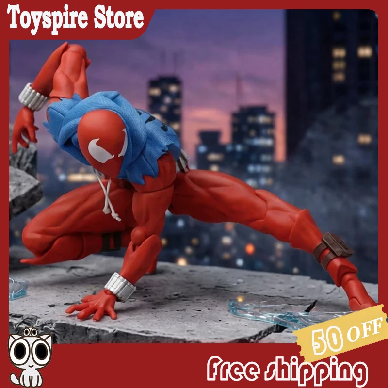 

Hot New Mess Toys Scarlet Hero Scarlet Spiderman Messtoys Spider Man Anime Action Figure Figurine Statue Model Gifts Kids Toys
