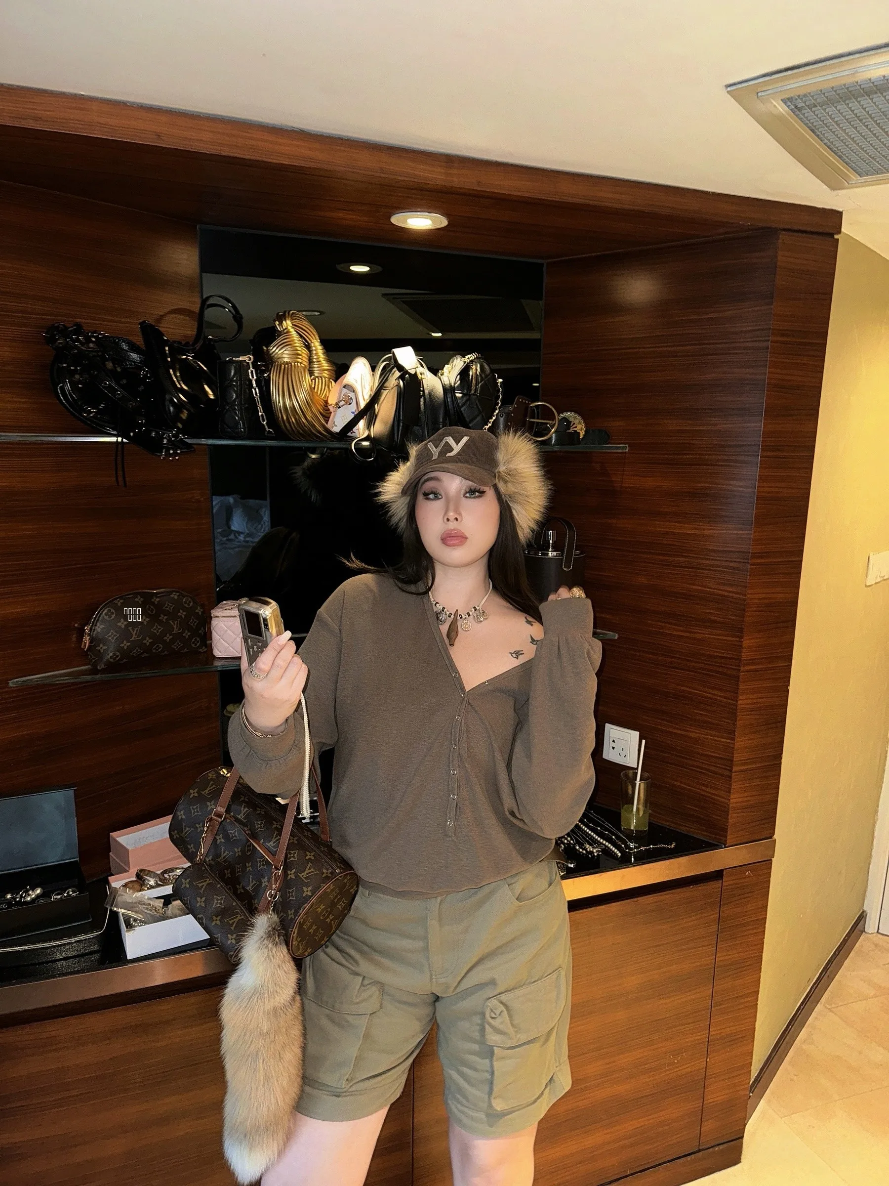 

Boolibyoo Негабаритный вязаный топ Street Sle Двусторонняя одежда из смеси хлопка Long Sve V-Ne Свободная повседневная одежда