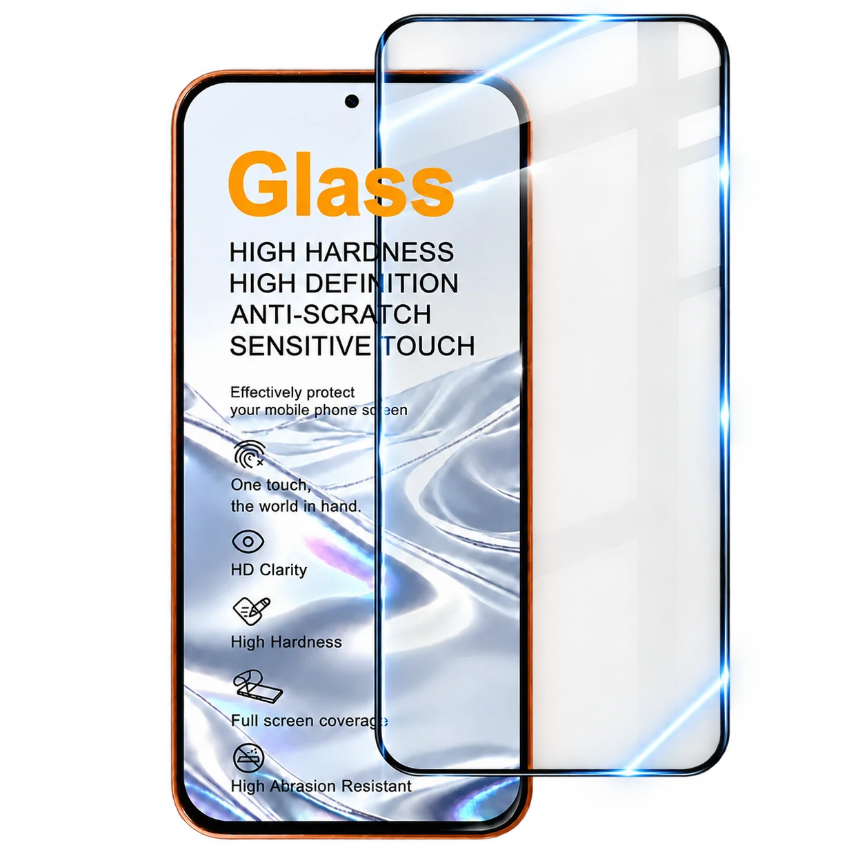 Tempered Glass For POCO M8 Power 5G Global Support Fingerprint Protector Film Anti Scratch FM0003