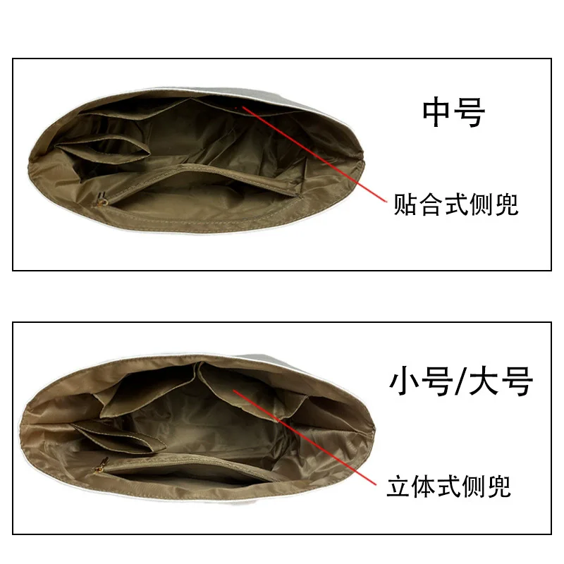 Bag Organizer For Longchamp Energy Handbag Dupont Paper Inner Bag Travel Portable Purse Insert Makeup Bag Support Shaper