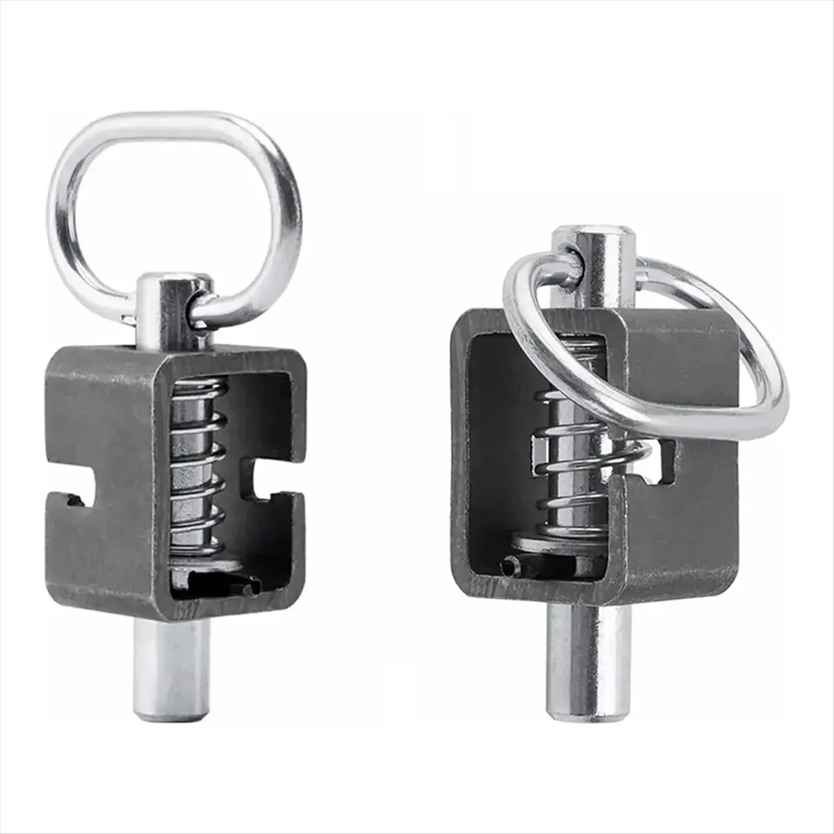 A58Z Trailer Gate , Spring Lock, Weld on 5/8inch Spring Assembly with Plain Tube 2 Pack
