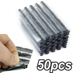 50pcs Tubeless Tire Repair Strips Stiring Glue Rubber Strip Seals Tyre Puncture Studding for Truck Car Motor Accessories Tools