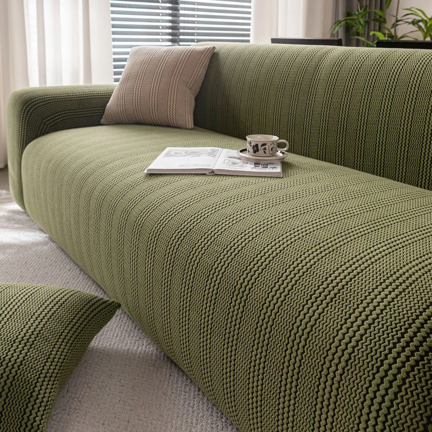 

High Quality New Sofa Cover Fully Covered Anti-cat Scratch Protective Cover Elastic Anti-slip Dust-proof Sofa Cover Fabric S120