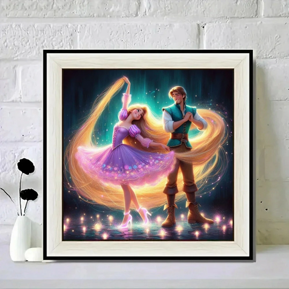 Disney Princesses and Princes 5D DIY AB Diamond Painting Cartoon Cross Stitch Art Mosaic Embroidery Home Decor Kids Gift