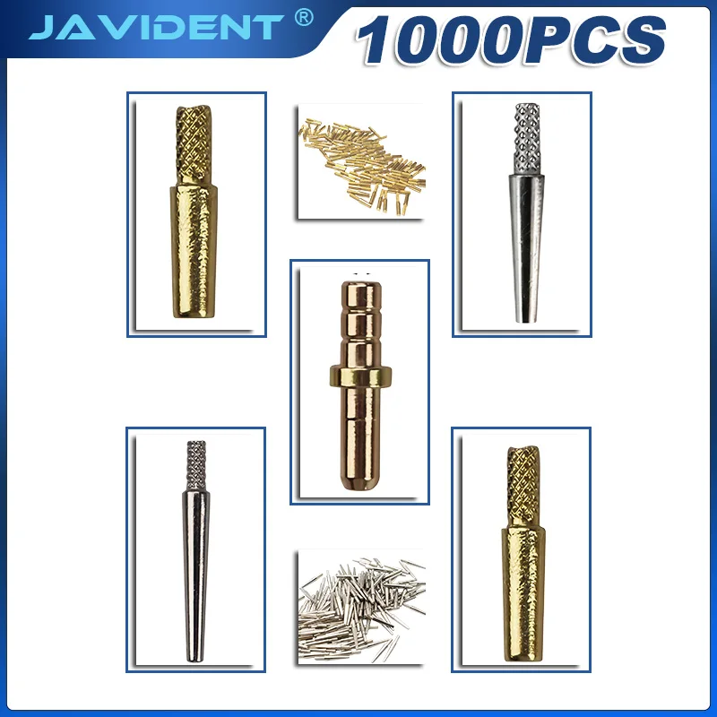 1000Pcs JAVIDENT Dental Posts Dental Casting Posts Single-Post Resin-Bonded Posts Durable and Long-Lasting  Dental Lab Materials