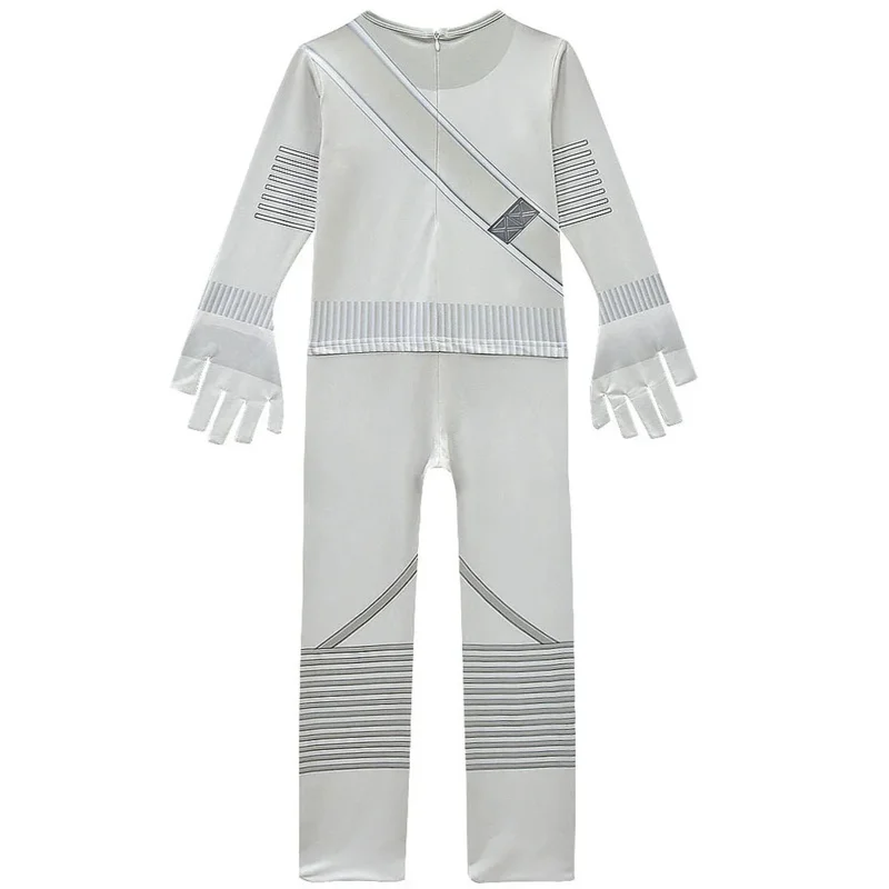 qq38キッズ人気のハロウィーンコスチュームDJ M-Marshmellosコスプレマスク付き男の子女の子ジャンプスーツカーニバルパーティー電気音節ボディ