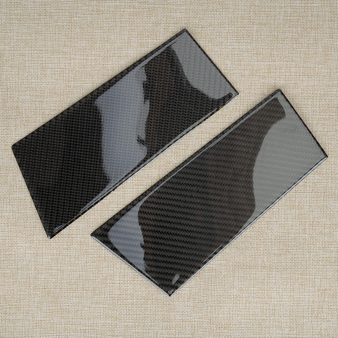 2Pcs Carbon Fiber Black Car Exterior Door B-Pillar Panel Cover Trim Fit for Nissan 350Z 2003 2004 2005 2006 2007 2008 2009