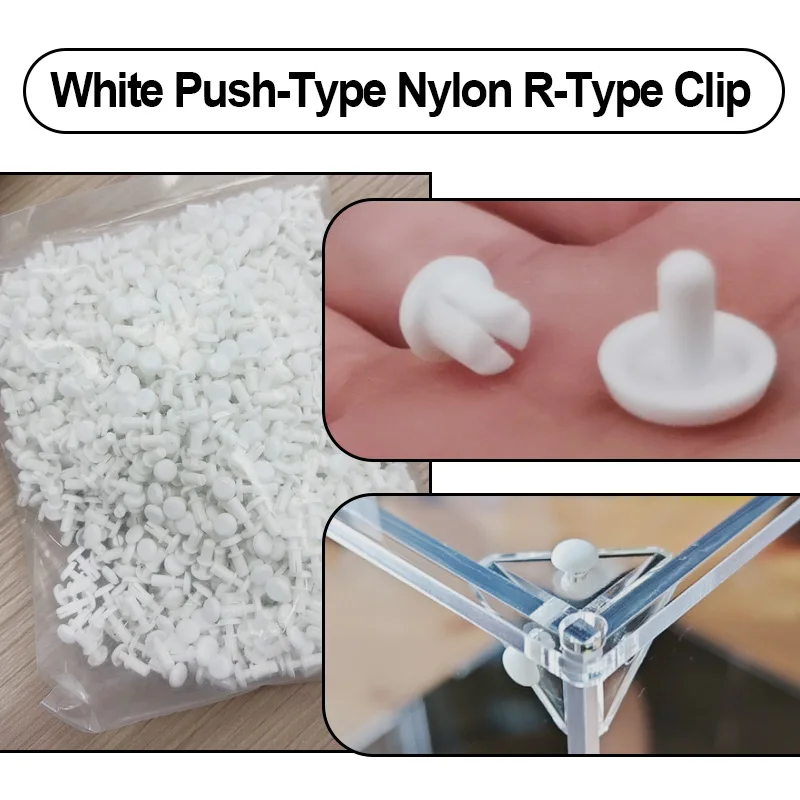 Multi Specification Nylon Push Rivet White Snap Rivet R4050-R4120 R5045-R6080 Insulation Fastener For Electronic Equipment