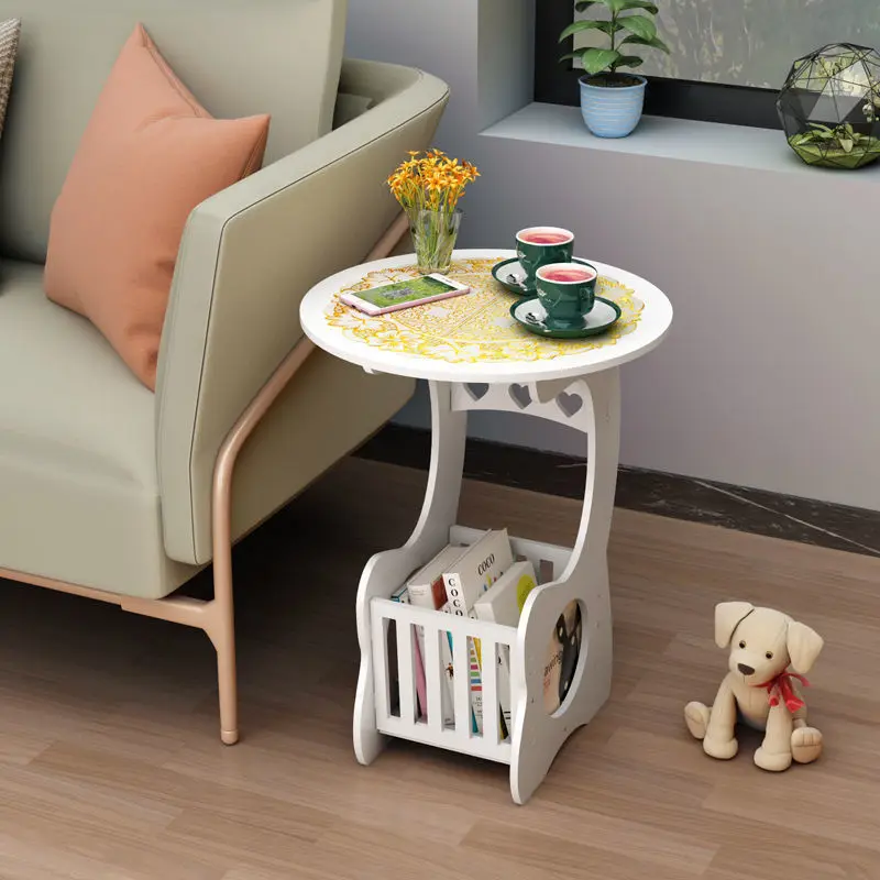 โซฟาห้องนั่งเล่นระเบียง โต๊ะกาแฟข้างเตียง โต๊ะสี่เหลี่ยมเล็ก อพาร์ทเมนต์ขนาดเล็กหลายชั้น ที่เก็บของเรียบง่าย