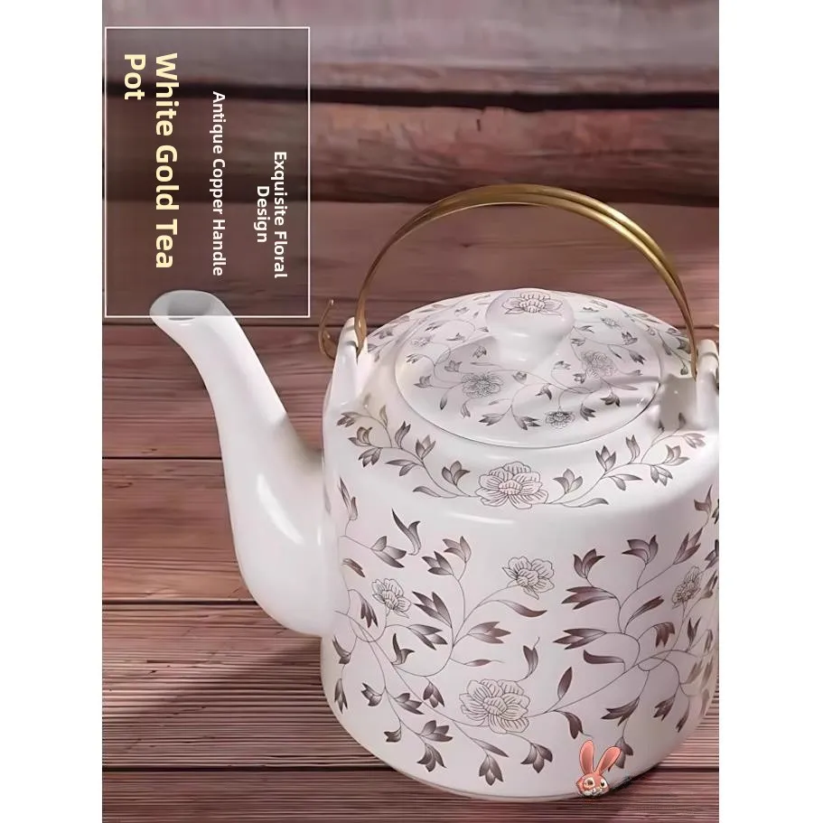 

Современный Простой Большой Чайный Набор для Свадебных Торжеств, Чайные Чашки из Цзиндэчжэня, Набор для Домашнего Использования, Взрывобезопасный Набор для Заваривания Чая