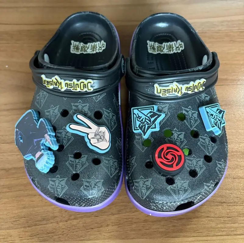 

New Spell Return Battle Hole Hole Sandals Unisex Children's Comfortable Anti-slip Beach Shoes Trendy DIY Customizable Slippers