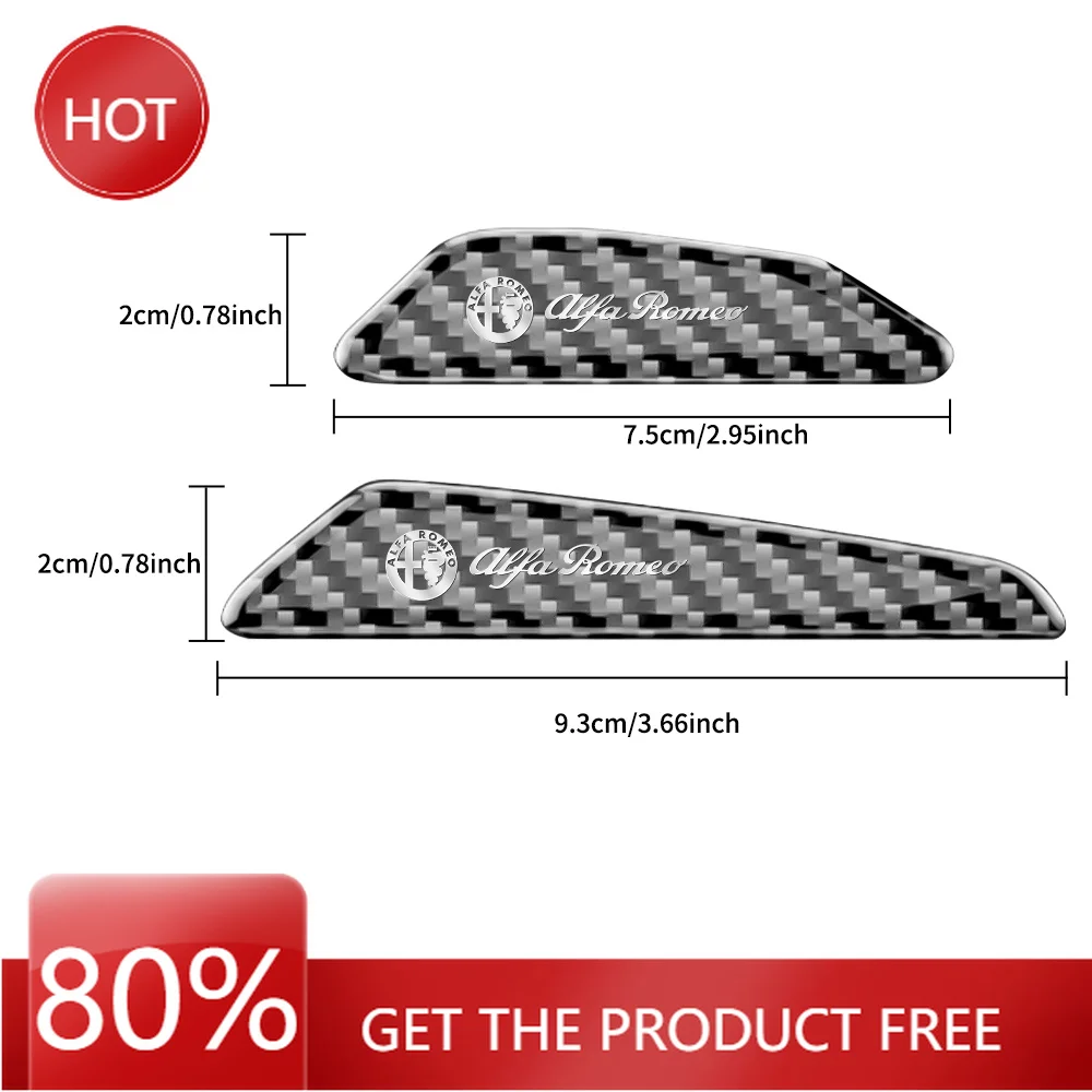 Hub Caps Car Carbon Fiber Anti-Collision Protector Door Edg Scratch-resistant Stickers For Alfa Romeo 156 147 Door Protective Ac