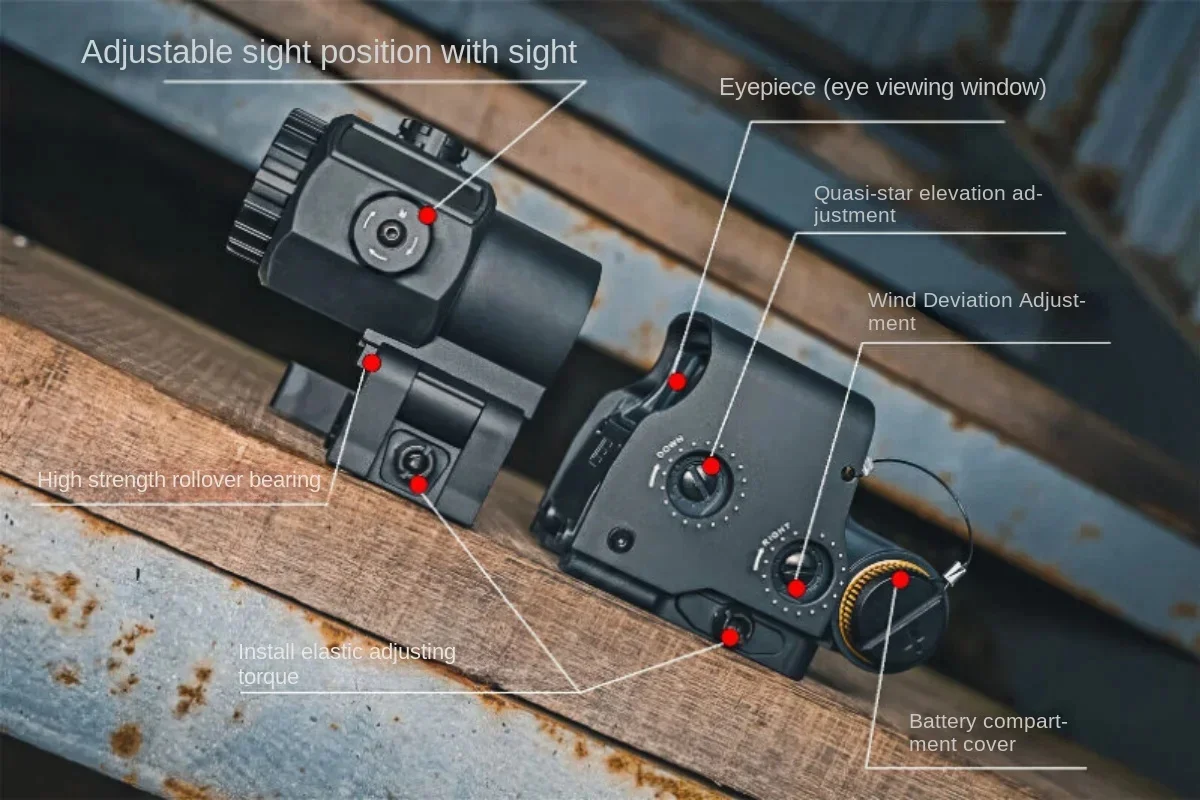 Eotech 558 المجسم ميزاء ريد دوت البصر G43/G33 3X G45 5X المكبر Airsfot معدات الصيد ث/20 مللي متر السكك الحديدية يتصاعد و QD رافعة