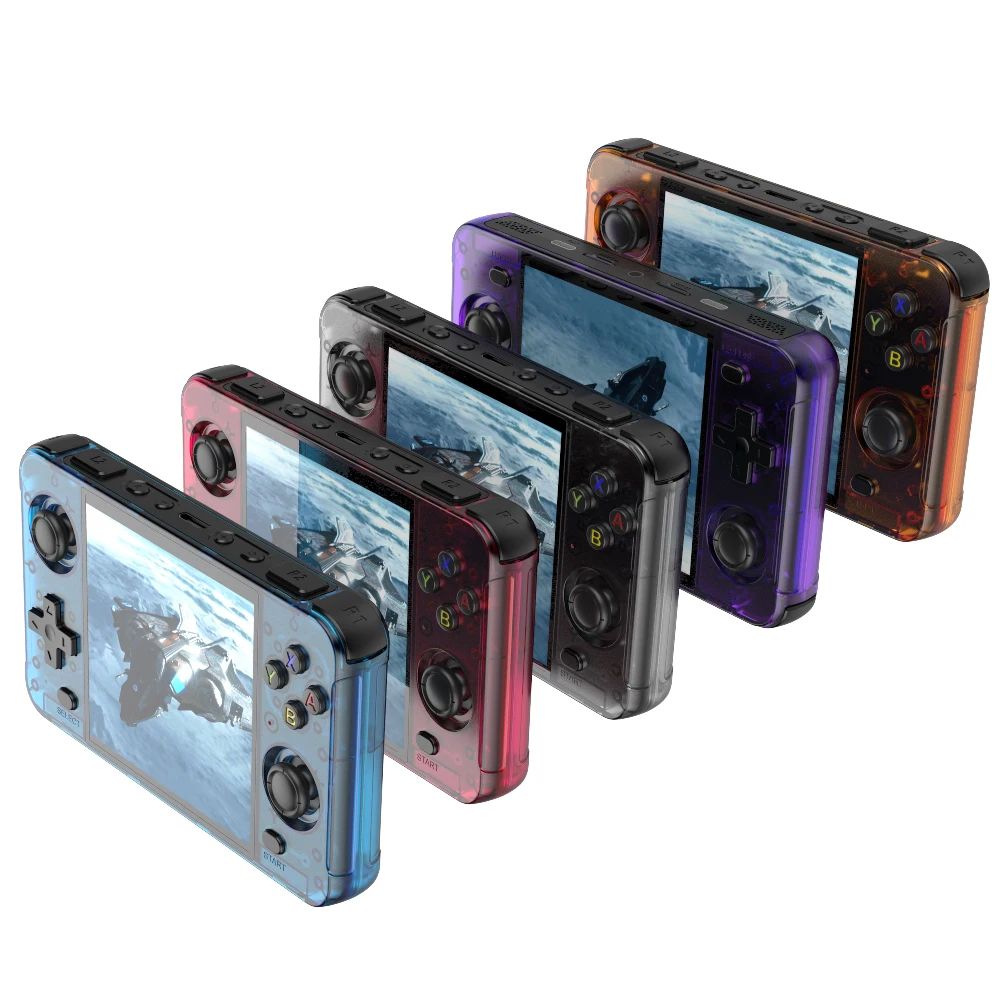 

R40S Ретро Портативная портативная игровая консоль с открытым исходным кодом Linux 4,0-дюймовый IPS-экран 64 ГБ/128 ГБ Встроенные 20000+ игр BT WiFi