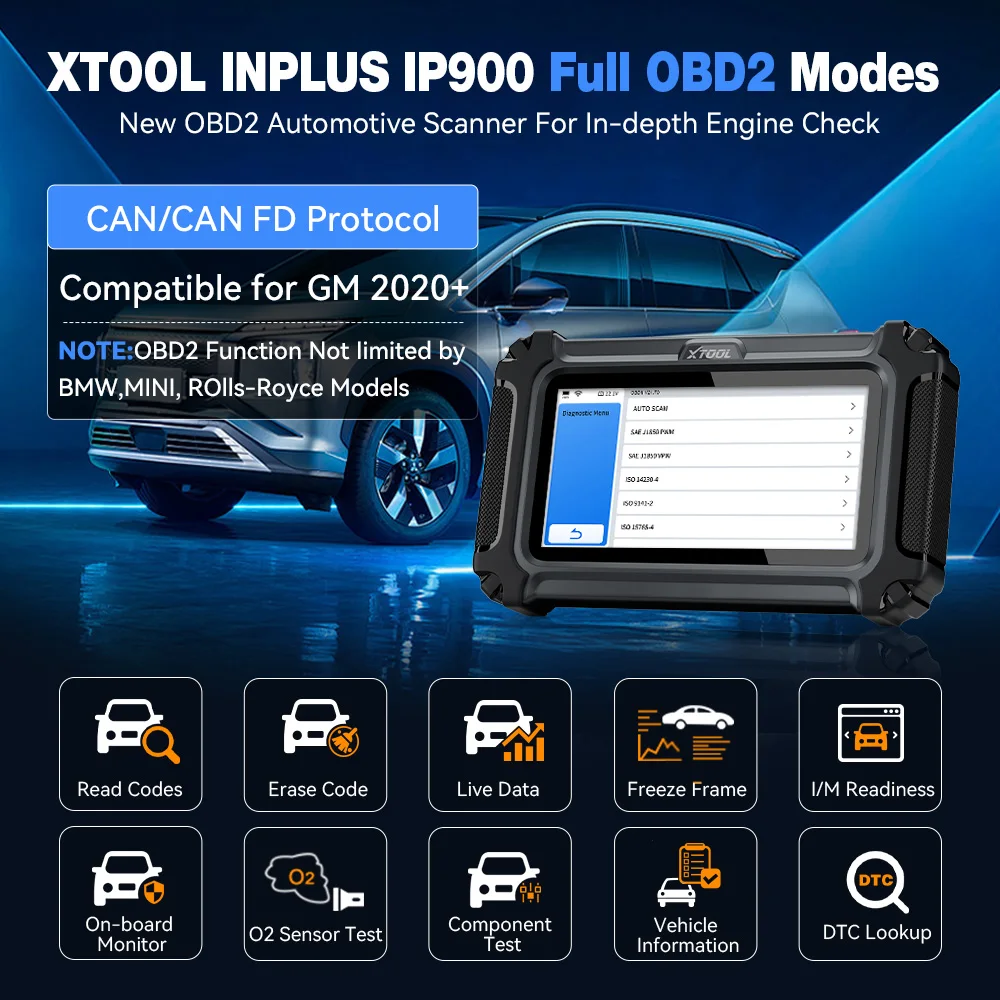 XTOOL IP500 Car Diagnostic Tool OBD2 for BMW/Mini/Rolls-Royce Full System Bidirectional Scanner ECU Coding 23+ Services