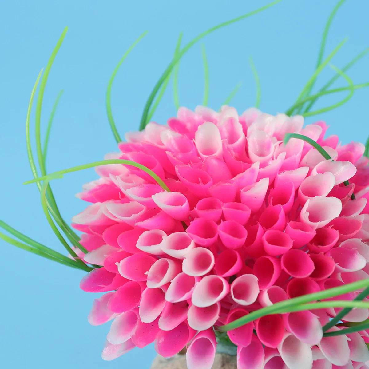 

Realistic Artificial Aquarium Plants Pink Fish Tank Decorations Washable Steady Base For Fresh Salt Water Aquarium Plants