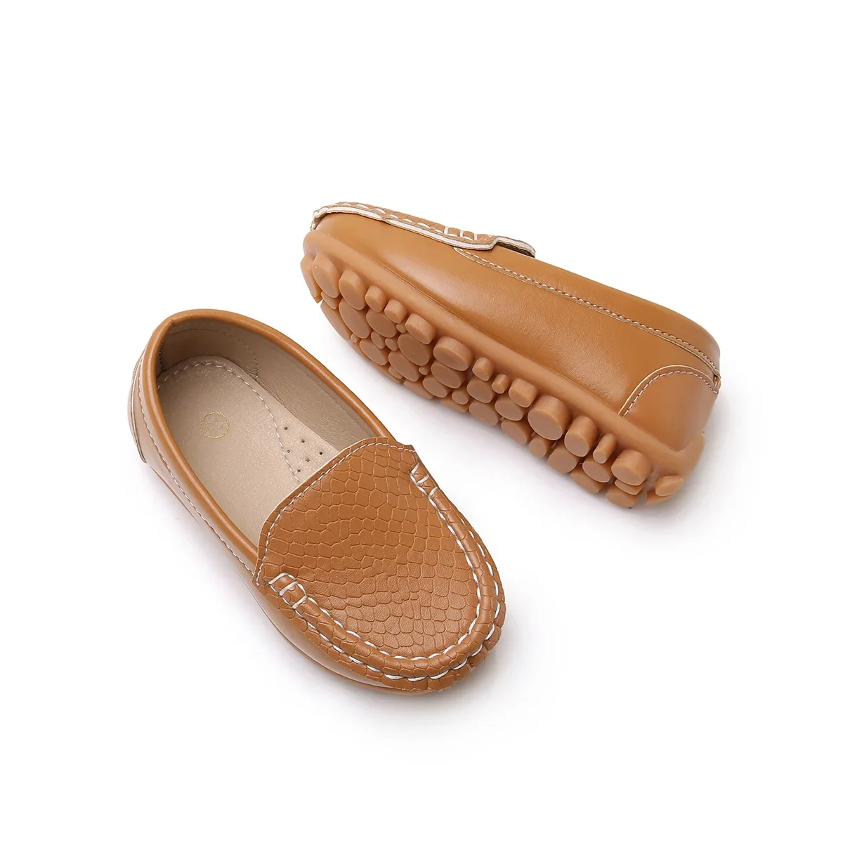 JGSHOWKITO 2026 Brandneue Jungen Casual Loafers Modische Klassische Weiche PU Slip-on Kinder Hochzeit Party Leder Flats Mokassins Trendy – Detail 30