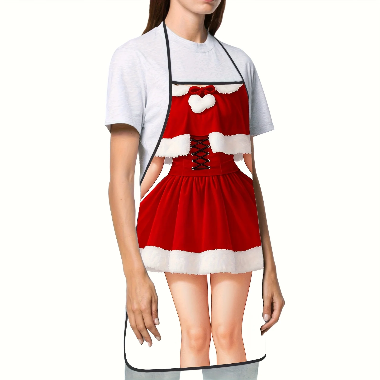 Fun Christmas Apron, Unisex Practical Kitchen Apron, Multi-Scene Use