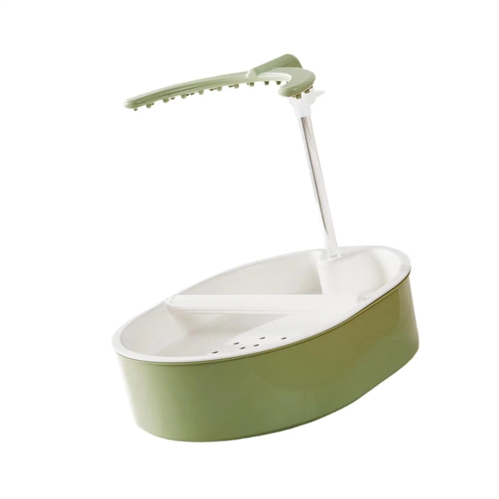 Automatic Parrot Bathtub Bird Bath Container Quiet Setup Cage Shower for Cockatiel Lovebird Budgie