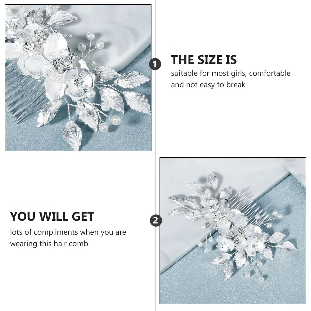 

Wedding Flowers Comb Bridal Headdress Hair Crystal Gorgeous Shape Fashion Headwear Alloy