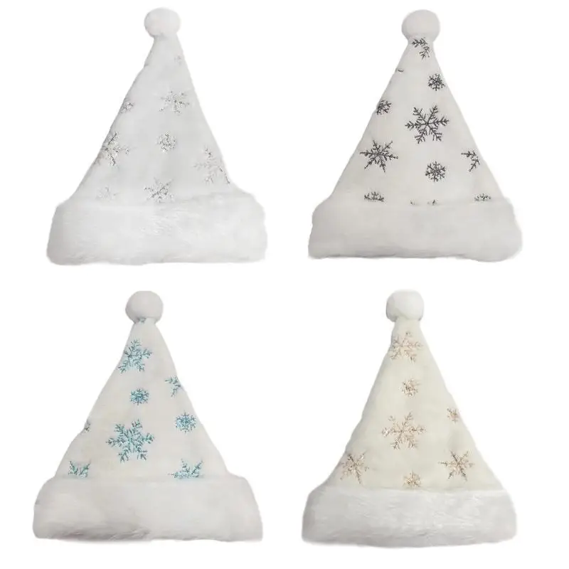 

39BB Fashionable Santa Hat Christmas Hat Soft Comfortable Hat Adult Santa Hat for Universal Appeal at Festives Occasion