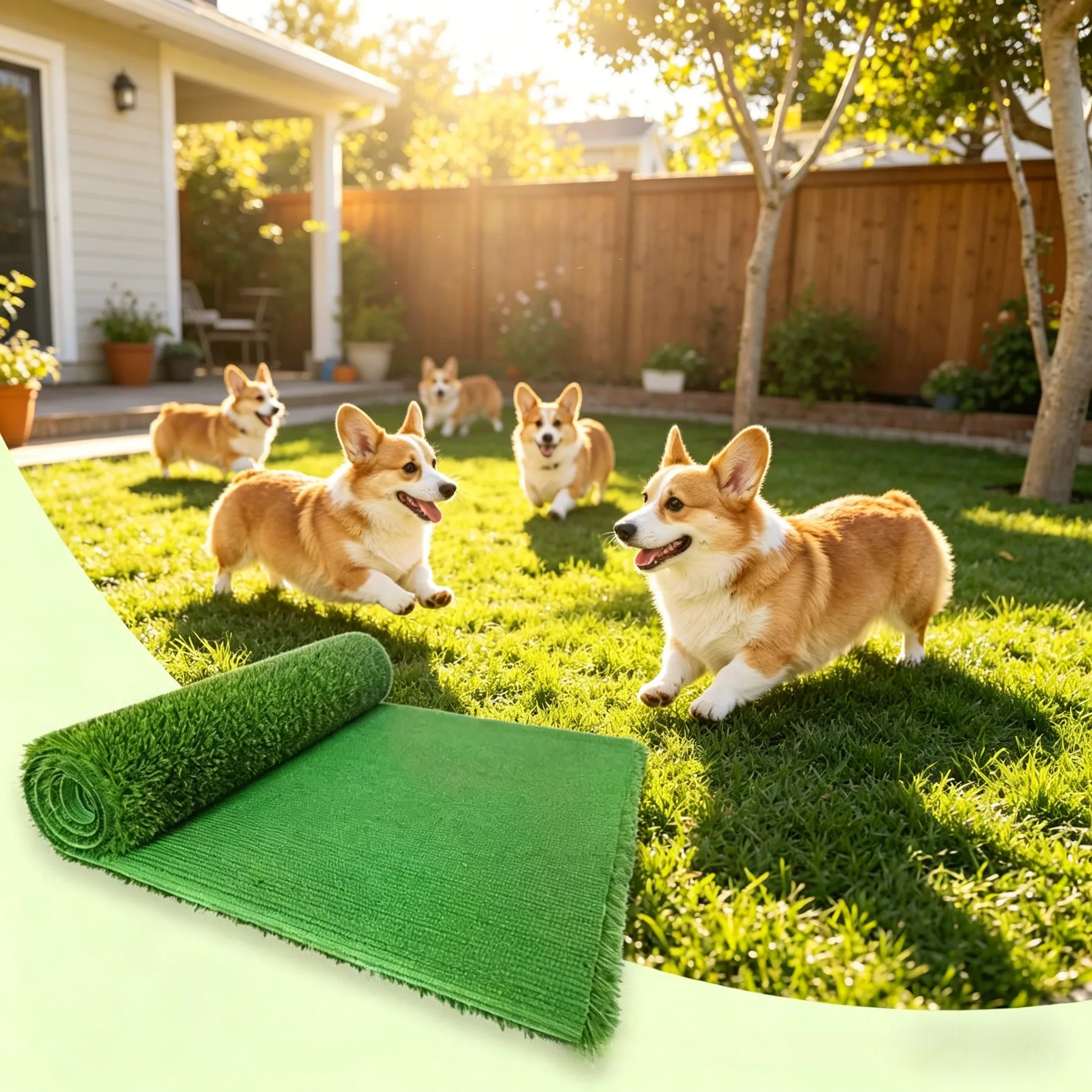 

Искусственный газон с дренажными отверстиями толщиной от 2,5 см до 4,0 см, современный, простой, толстый, искусственный газонный коврик для сада и газона