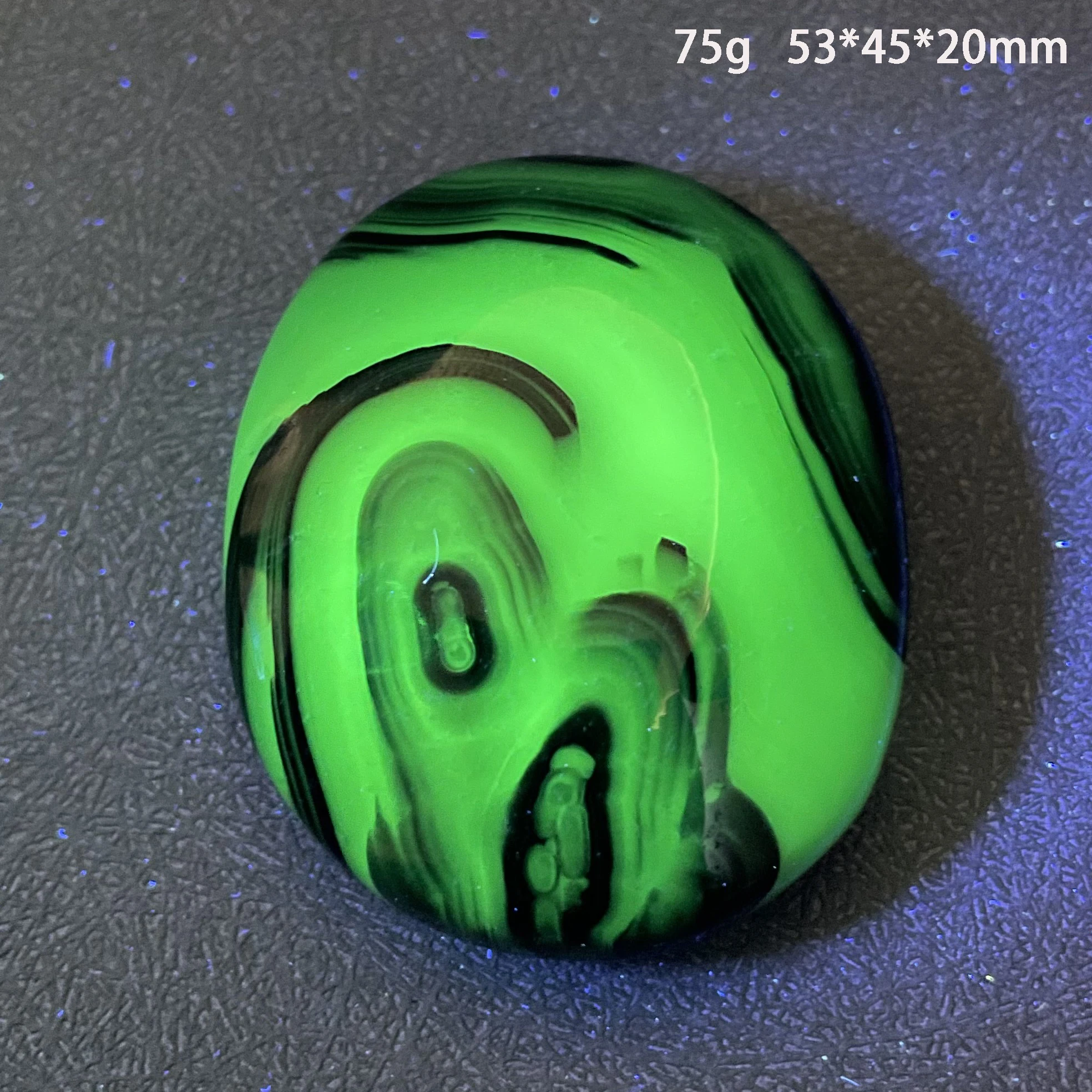 Natural Stone Fluorescence Effect Volcanic Agate Crystal Quartz Polished Rock Reiki Healing Gifts Decor