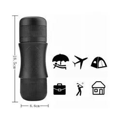 Mini máquina de café portátil para acampar al aire libre, Manual integrado, taza de café prensada a mano, viaje italiano, Coche