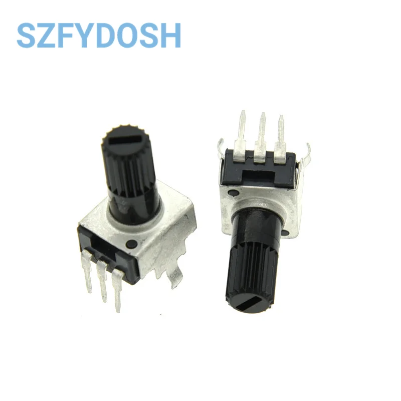 Type RV09 long Handle Curved Foot Horizontal Side Adjustment 1K/2K/5K/10K/50K/100K  WH09 Volume Potentiometer