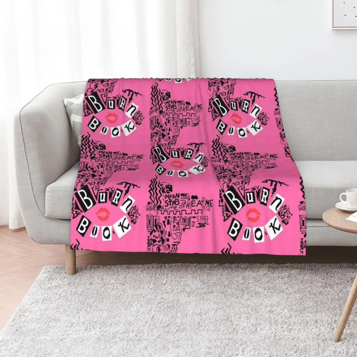 Burn Book - Mean Girls Throw Blanket Decoratives for sofa Fashion Sofas Personalized Gift Travel Soft Big Blankets