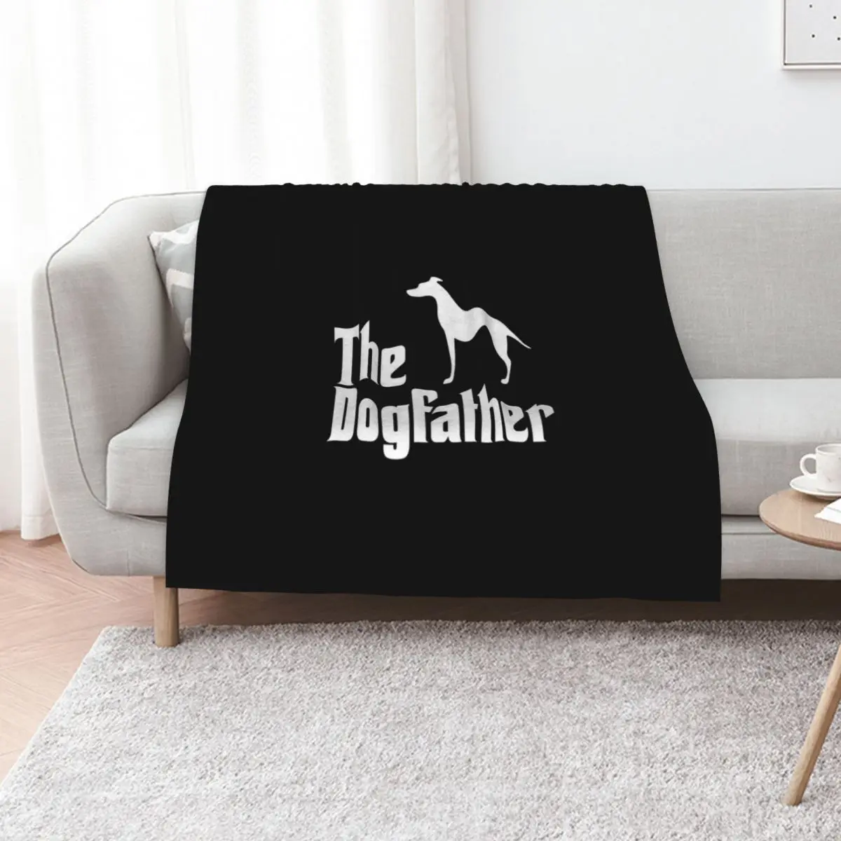 The Dogfather Greyhound Movie Funny Quote Throw Blanket Flannel Fabric Hairy Luxury Throw Decoratives Winter beds Blankets