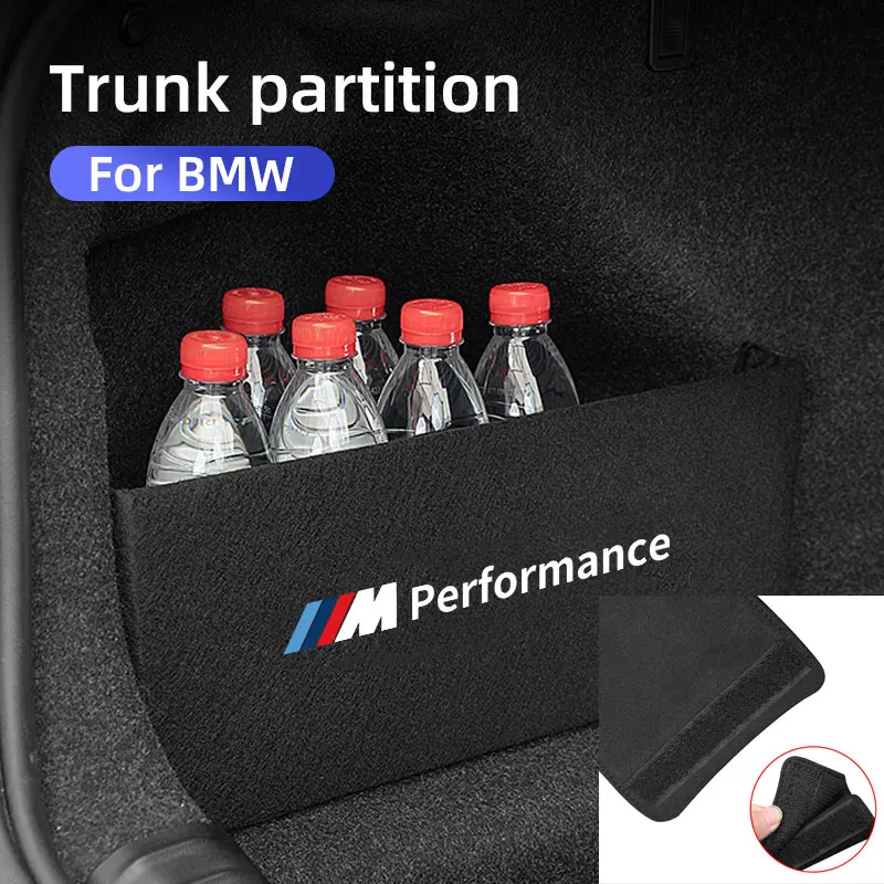 Car Trunk Partition Storage Box M Performance For BMW E46 E90 E60 F30 F10 F30 E39 G20 G30 G32 X1 F48 X2 X3 F25 G01 X5 G05 X6 G06