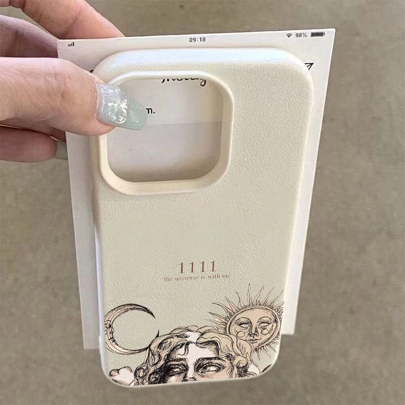 ミニマリストアートイラスト iPhone 17 16 15 14 13 12 11 Pro Max シリコンケース iPhone XS X XR 16 Plus 17 Air 用カバー