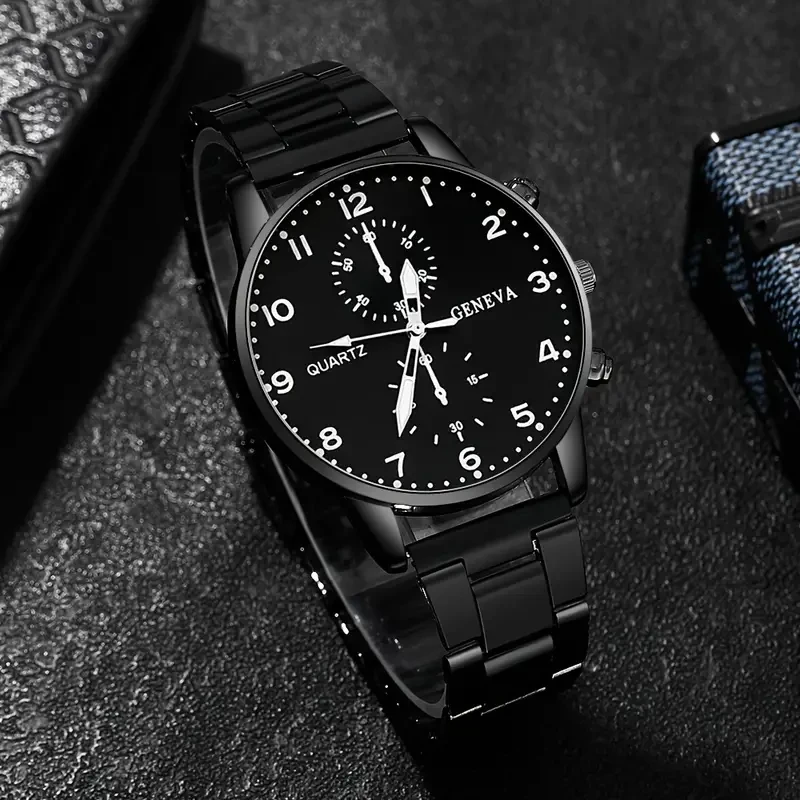 Men's Casual Business Watch, Round Scale Quartz Watch, Suitable for Various Occasions Men's Watch (No Box)
