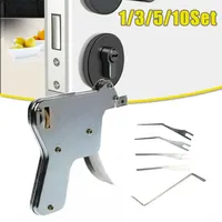 New Lock Pick Bumps Stainless Steel Door Opener Key Gun-Repair Tool Kit Gun Parts Strong Steel Lock Picking Tool Set Extractor