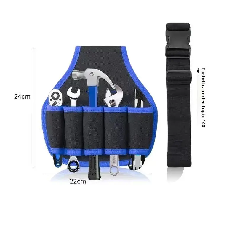 1 Stück Bohrmaschinen-Aufbewahrungstasche, einfache Werkzeugtasche zum Umhängen mit Gürtel, multifunktionale Hüfttasche für Elektriker-Reparaturen – Detail 20