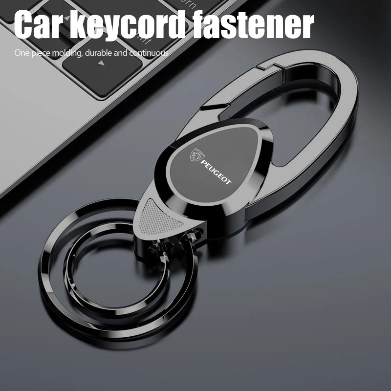Брелок-карабин для ключей, металлический аксессуар для мужчин, для Peugeot GTLine 308 508 5008 3008 406 607 RCZ 301 208 GT