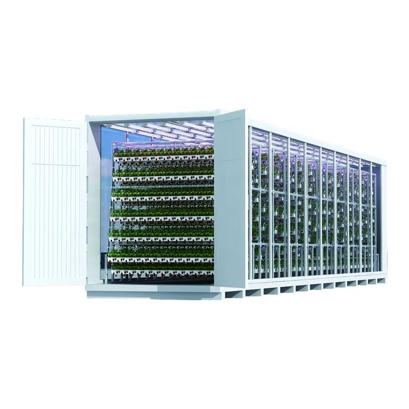 

20ft Sea Smart Farm System Indoor Hydroponics Garden Vertical 40ft Shipping Container Fish Farming Plant