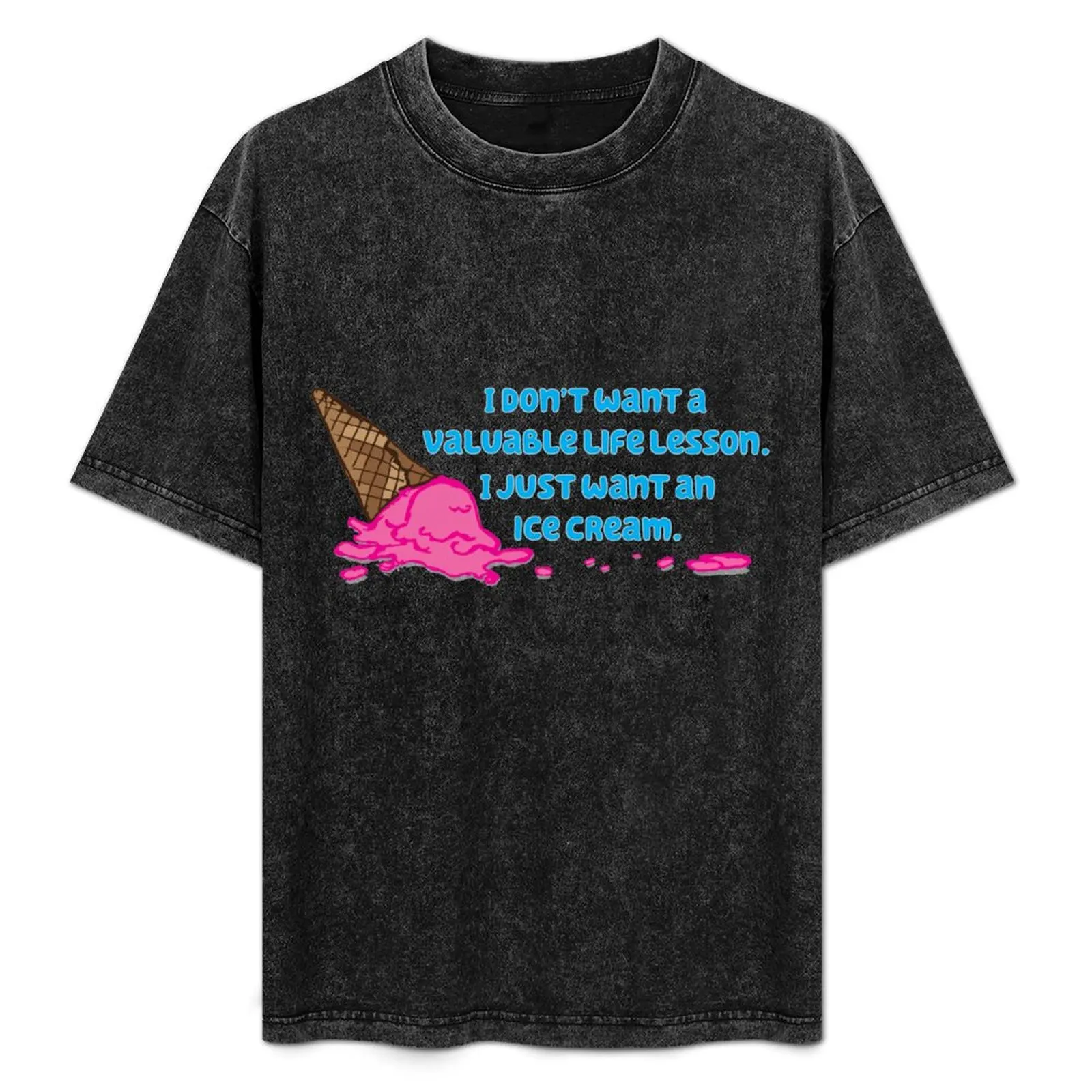 I just want an ice cream T-Shirt Functional Casual Short Sleeve Tee