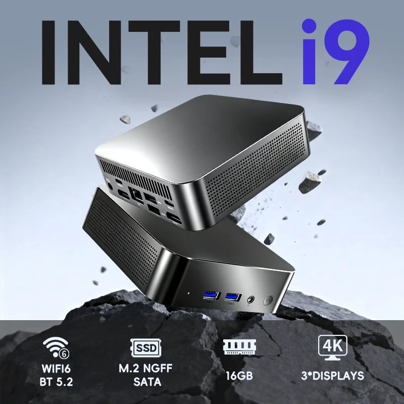 i9 MINI Gaming PC Windows 11  Intel Core i9 10980HK/intel N150 MINI Host 16GB DDR4 2048GB SSD  WIFI 6 BT5.2 Gaming MINI PC