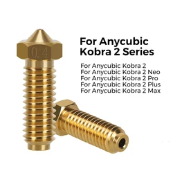 1.75mm 필라멘트 황동 하드 스틸 노즐용 화산 깍지, Anycubic Kobra 2 Kobra 2 Neo Pro Plus Max 3D 프린터 부품, 2 개